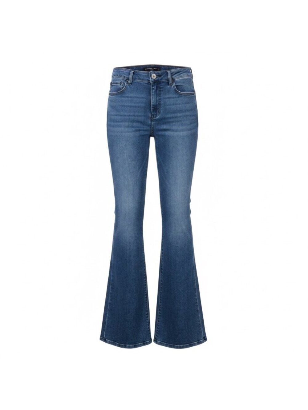 American Eagle Womens Denim Flare Jeans Hi-Rise Artist Super Stretch Size 8 Long